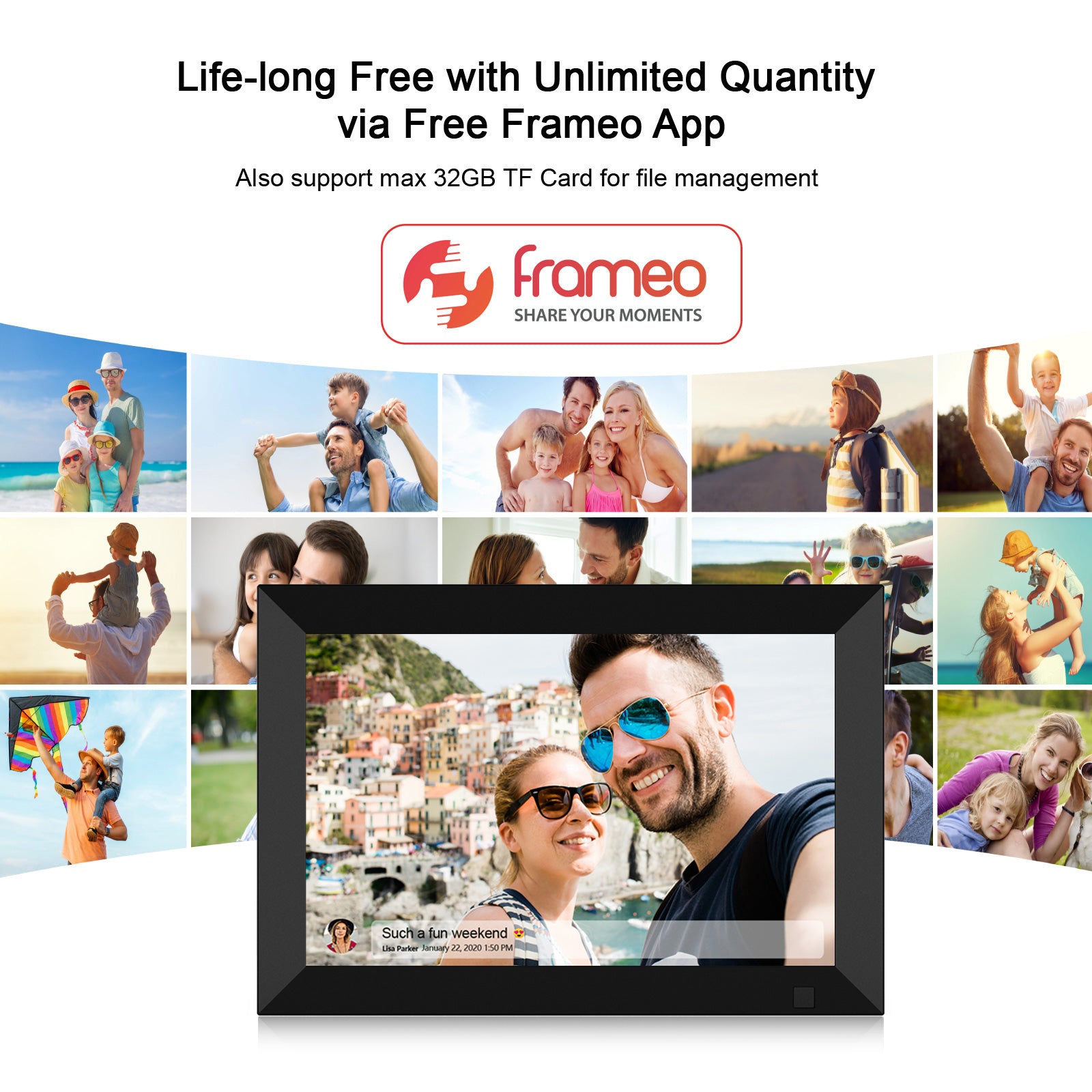8 in. Digital Picture Frame, Frameo – EasyGadgets.com